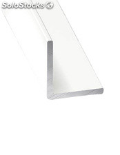 Perfil de aluminio blanco angular - x3 unds - 2&#39;10m 15 mm