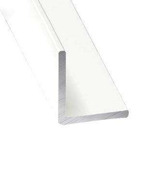 Perfil de aluminio blanco angular - x3 unds - 2&#39;10m 15 mm