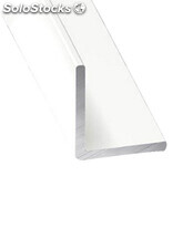 Perfil de aluminio blanco angular - x4 unds - 1&#39;50m 15 mm