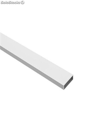 comercio paso piel Perfil de aluminio blanco - tubo rectangular - x3 unds - 2'10m 40 x 20 mm