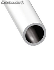 Perfil de aluminio blanco - tubo redondo - x3 unds - 2&#39;10m 20mm
