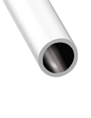 Perfil de aluminio blanco - tubo redondo - x3 unds - 2&#39;10m 30 mm