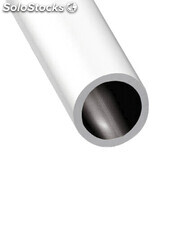 Perfil de aluminio blanco - tubo redondo - x4 unds - 1&#39;50m 20mm