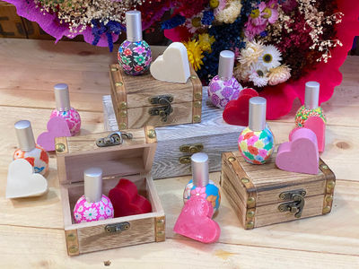 Perfumador y jabón en baúl de madera regalos para bodas comuniones - Foto 2