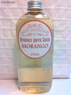 Perfume para Difusor Mikado Ambientador recarga Morango 250ml
