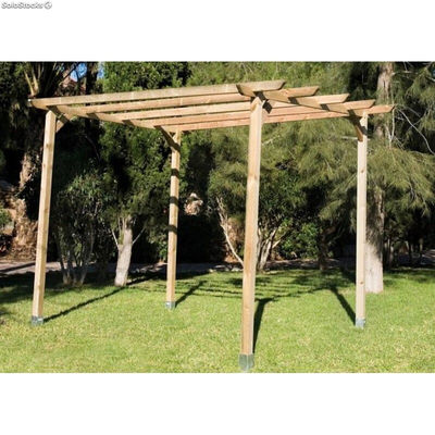 Pergola de madera extra 360cm * 360 cm * 250 cm