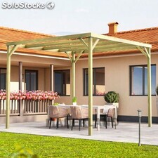 Pérgola de Madera Maciza Mataró (Maderland) - Gardeneas - 300 x 300 cm