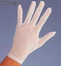 Perlon-nylon Handschuhe weiss in Damen und Herrengroessen