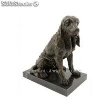 Perro Basset sentado | bronces en bronce