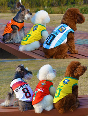 Perro mascota Copa Mundial Uniformes de fútbol fabricante - Foto 2