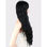 Perruque cheveux longs noir bouclé avec frange - Photo 3