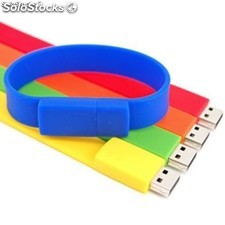 personalizadas Memoria usb con forma de pulsera de caucho