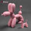 Petit chien ballon rose - 1