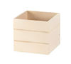 Petite boîte carrée en bois