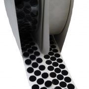Petits Cercles Velcro Adhésif de 10mm, Femelle-Loop, Noir - Rouleau de 5.750 - Photo 3