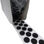 Petits Cercles Velcro Adhésif de 10mm, Mâle-Hook, Noir - Rouleau de 5.750 unités - 1