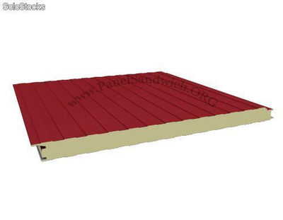 PFA6RB Panel Fachada Tornillo Oculto / Rojo-Blanco / Esp: 6 cm