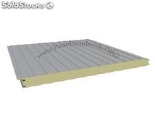 PFA6SB Panel Fachada Tornillo Oculto / Silver Metalic-Blanco / Esp: 6 cm