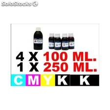 Pg 5 cl 8 5 botellas de tinta para Canon k 250 ml. cmy 100 ml.