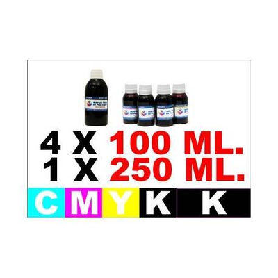 Pg 5 cl 8 5 botellas de tinta para Canon k 250 ml. cmy 100 ml.