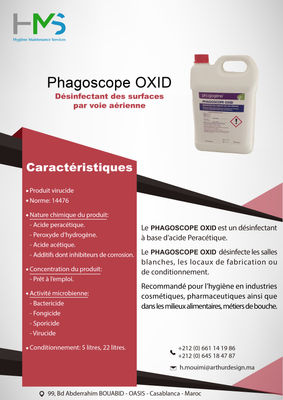 Phagoscope OXID - Désinfectant des surfaces par voie aérienne