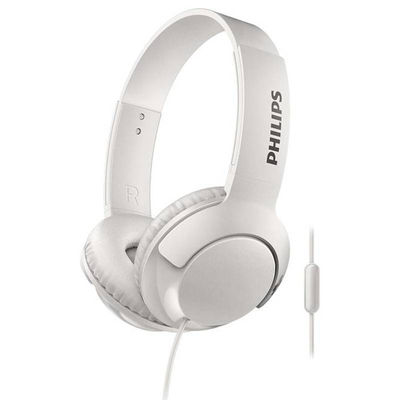 Philips Bass+ On-Ear Headset Weiß SHL3075WT