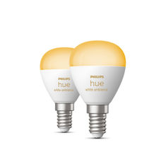 Philips Hue White Ambiance Bombilla esférica - Bombilla inteligente E14 -