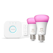 Philips Hue White &amp; Color Ambiance Kit de inicio: 2 bombillas inteligentes E27