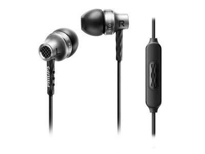 Philips In Ear Headphones With Microphone SHE9100BK/00 Silver - Foto 2