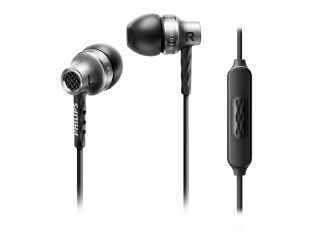Philips In Ear Headphones With Microphone SHE9100BK/00 Silver - Foto 3