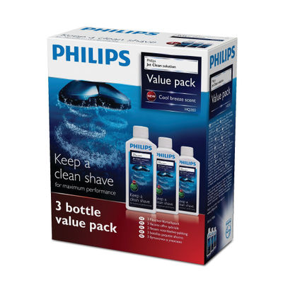 Philips Jet Clean-Reinigungslösung HQ203/50 (3 Flaschen Vorteilspack)