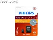 Philips MicroSDHC 32GB CL10 80mb/s uhs-i +Adapter Retail