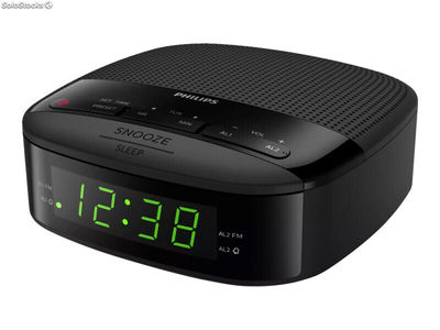 Philips Radio Alarm Clock FM Digital TAR3205/12 Schwarz