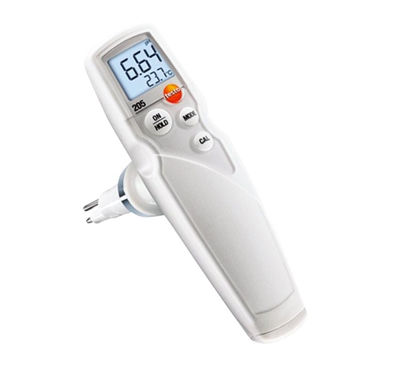 PHmetro Con medición de temperatura integrada para carnes y quesos MOD 205