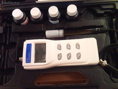 pHmetro portatil mas tampones de calibracion con sonda