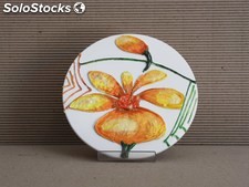Piatto ceramica collezione fiore