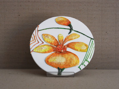 Piatto ceramica collezione fiore