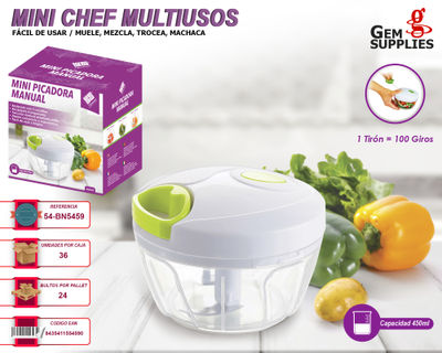 Corta verduras Mini chef multiusos BN5452 – Gem Supplies S.L.