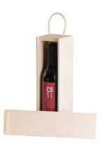Piccola scatola per vino in legno