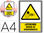 Pictograma archivo 2000 atencion riesgo de atrapamiento pvc amarillo - 1