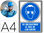 Pictograma archivo 2000 obligatorio uso de gafas pvc azul luminiscente 210x297 - 1