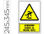 Pictograma syssa señal de advertencia atencion! caidas al mismo nivel en pvc - 1