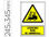 Pictograma syssa señal de advertencia atencion! paso de carretilla en pvc - 1