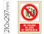 Pictograma syssa señal de no utilizar en caso de incendio en pvc - 1