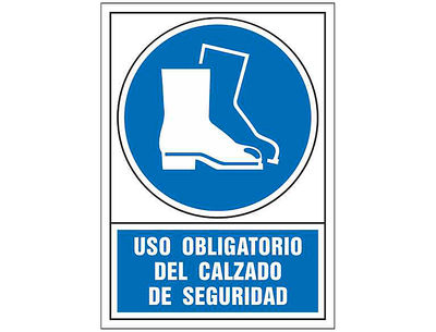 Pictograma syssa señal de obligacion uso obligatorio del calzado de seguridad en - Foto 2