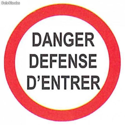 Pictogramme danger défense d&#39;entrer