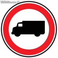 Pictogramme interdit aux camions