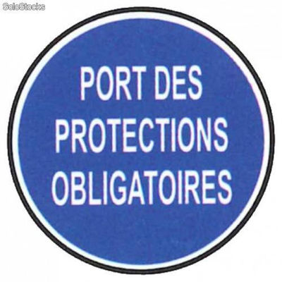 Pictogramme port des protections obligatoires
