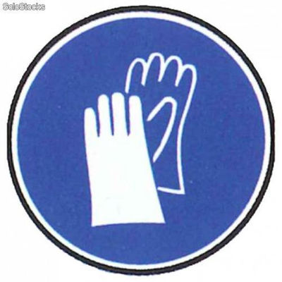Pictogramme protection des mains obligatoire