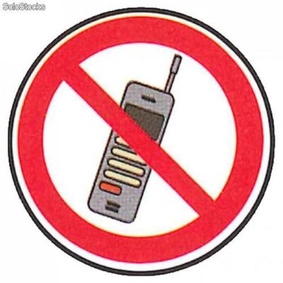 Pictogramme téléphone cellulaire interdit